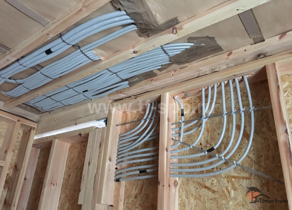 Стропила в каркасном доме схема