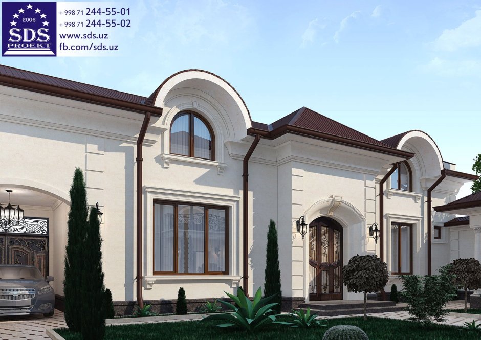 Фасад Узбекистан уйлари травертин