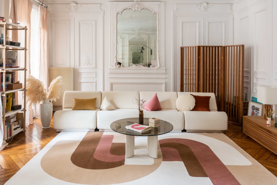 Гостиная в сиреневом цвете