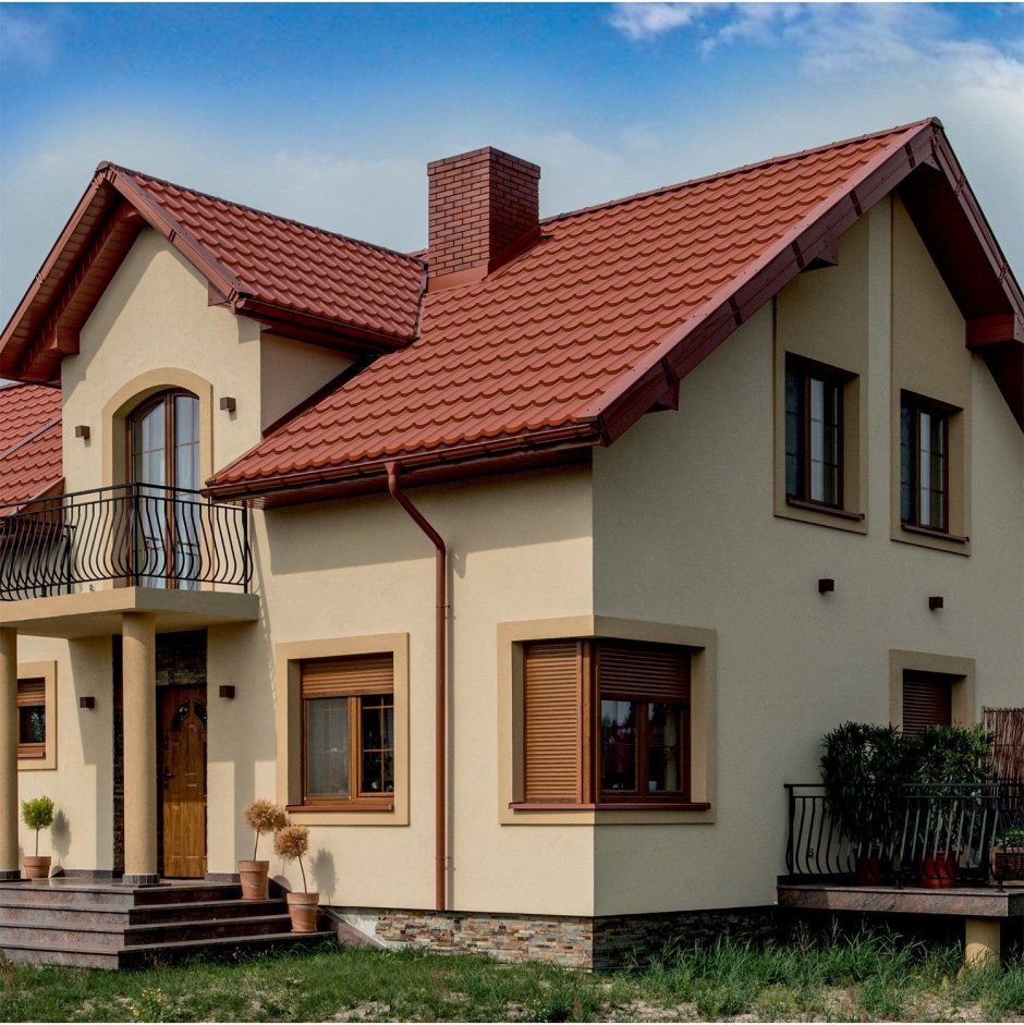 Дом с терракотовой крышей
