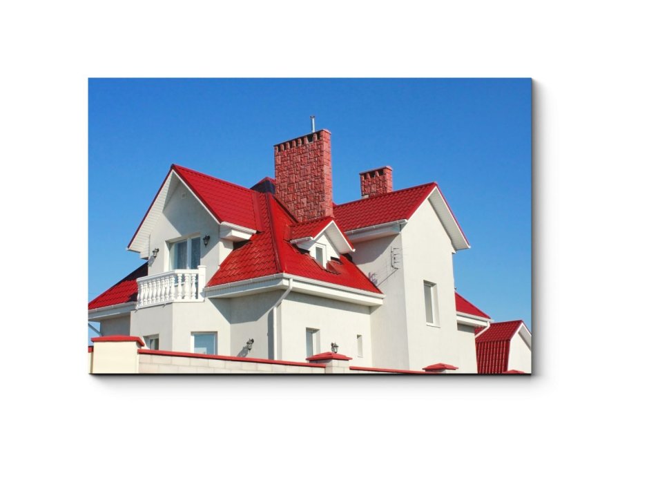 Дом с красной крышей
