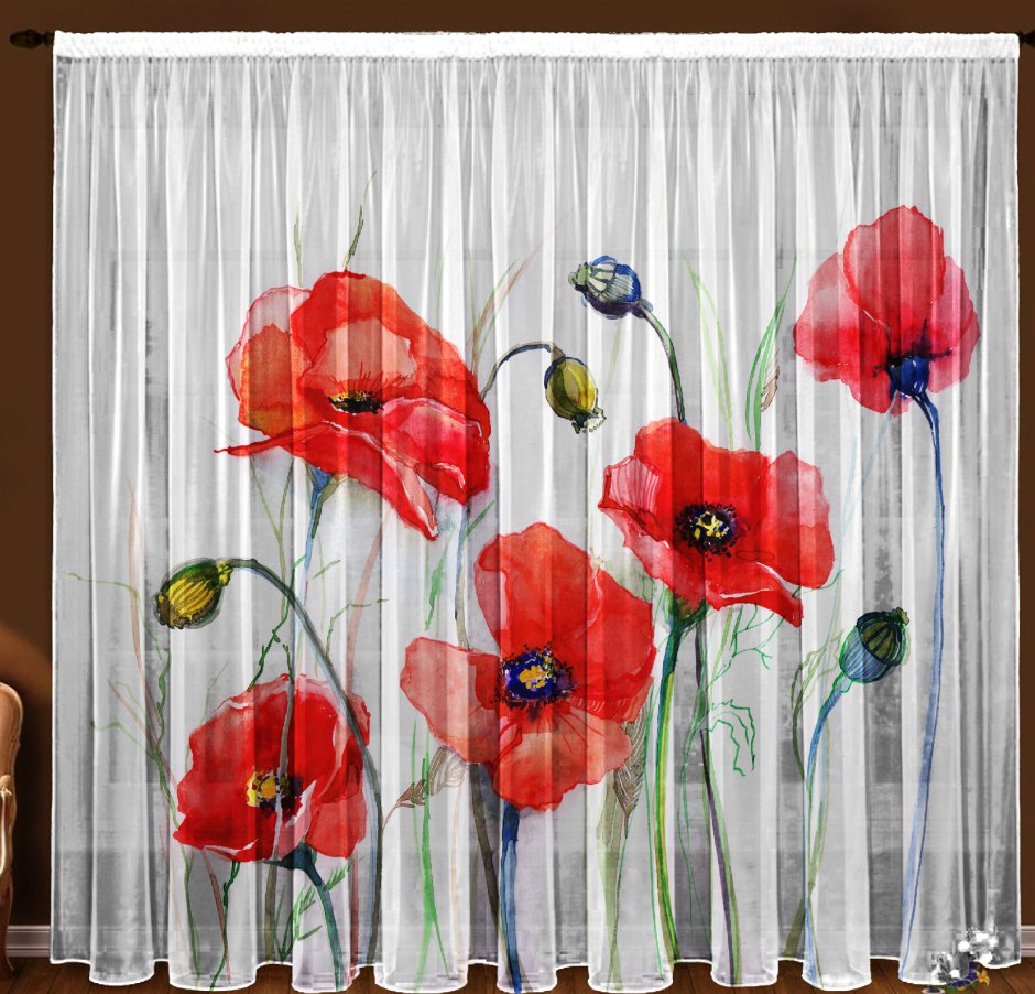 Фотошторы сирень мерцающий город (фшбл001-13684) на ленте 260 см