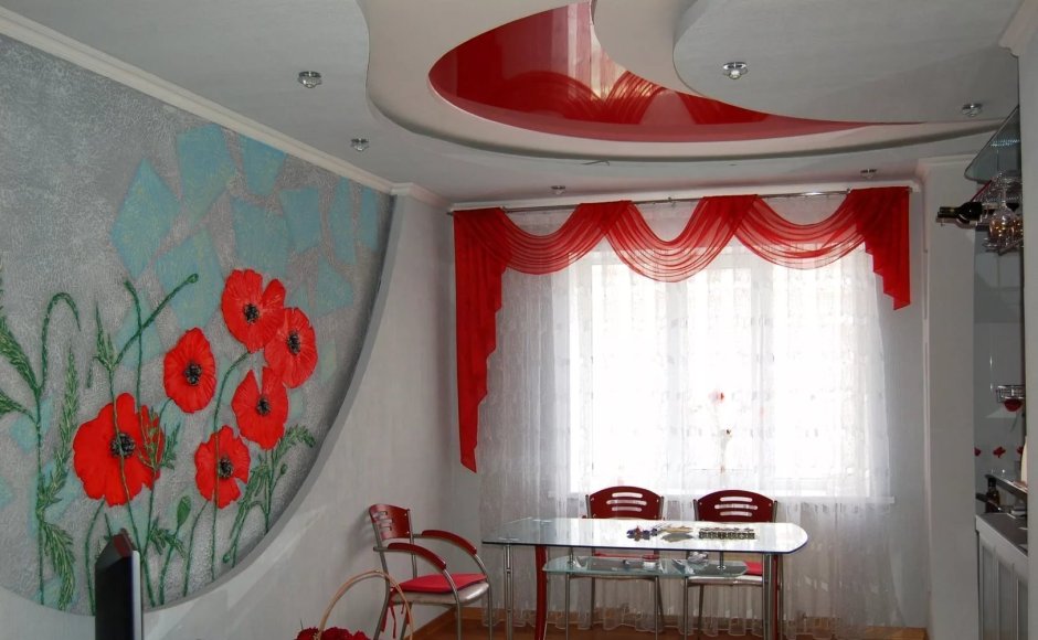 Фототюль маки