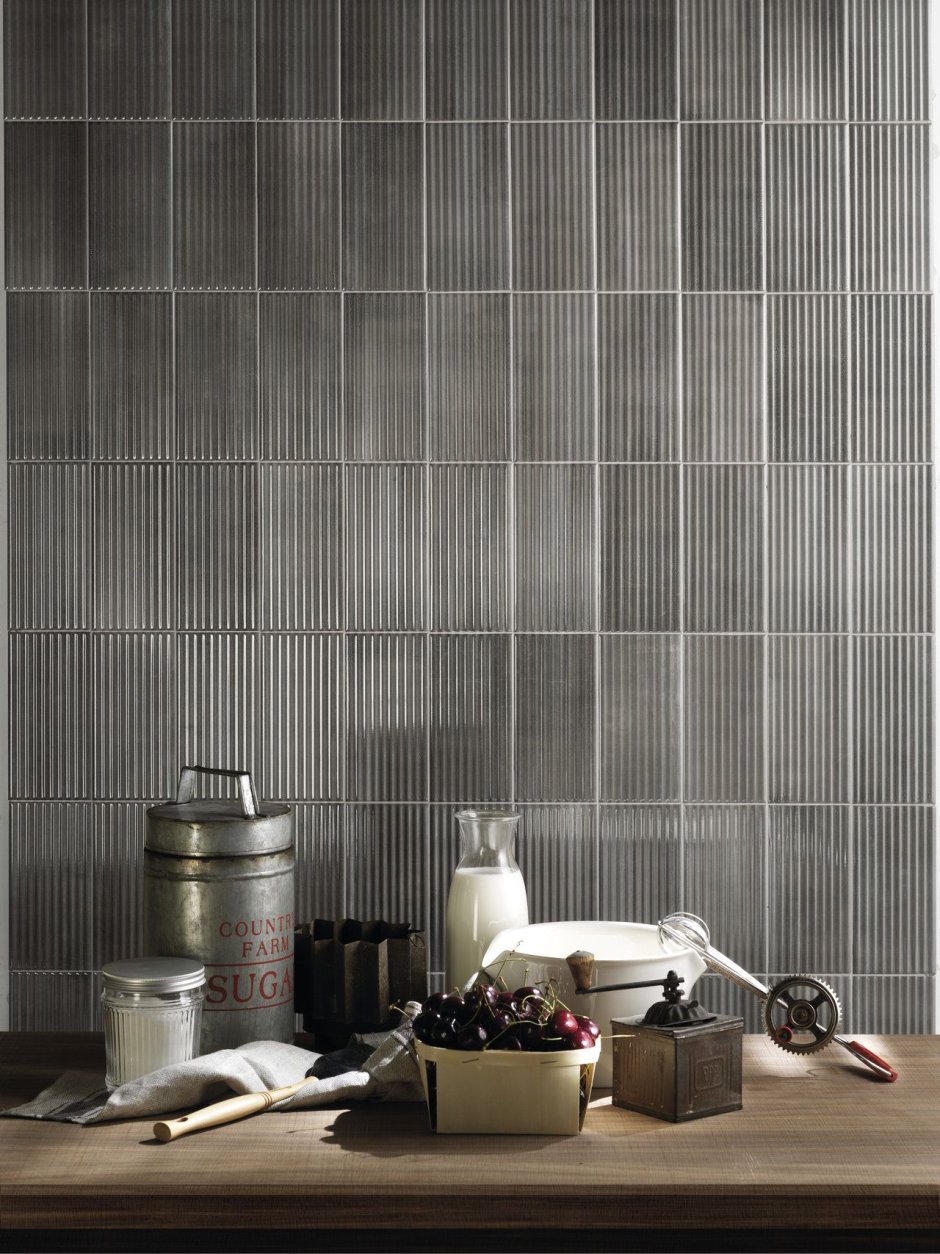 Плитка Diesel Ribbed Oxide Metal burnish 10x20