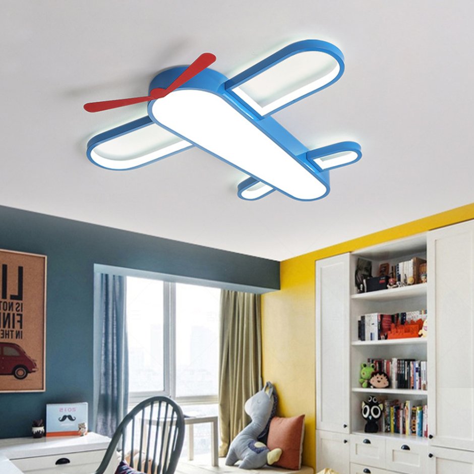 Люстра самолет в детскую