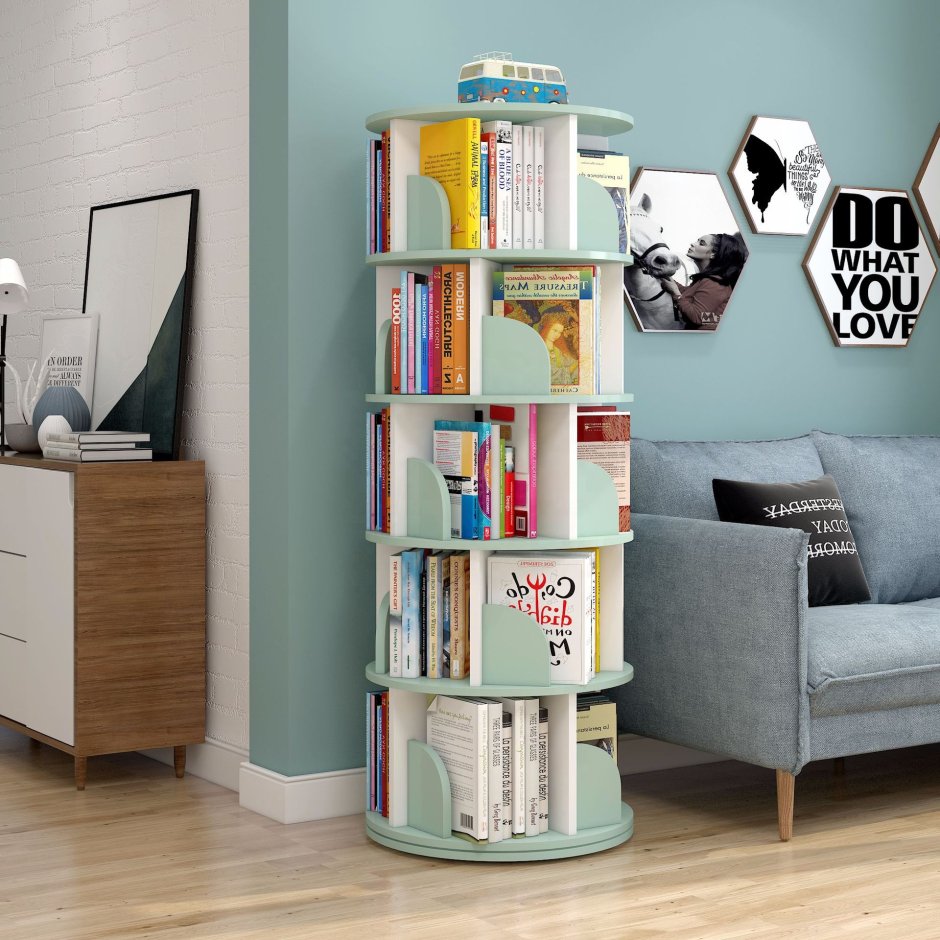 Вращающаяся книжная полка