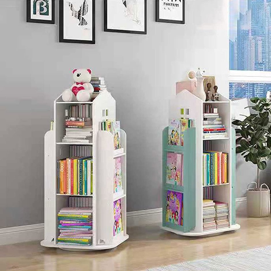 Крутящийся книжный шкаф