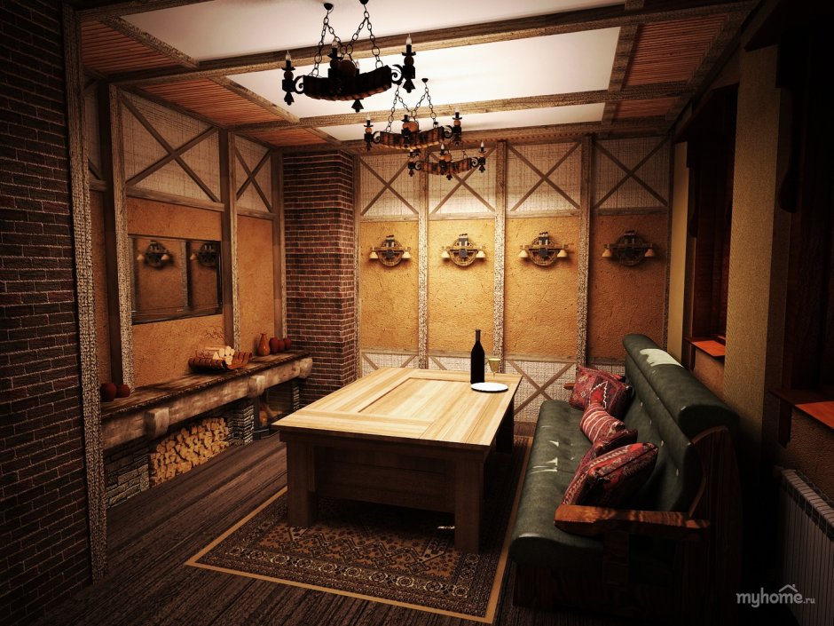 Кафе в стиле домика охотника