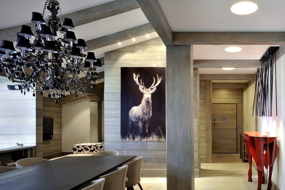 Домик охотника интерьер в современном стиле