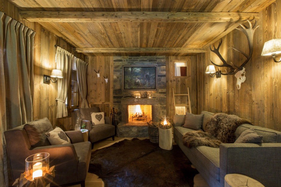 Интерьер в стиле Хижины