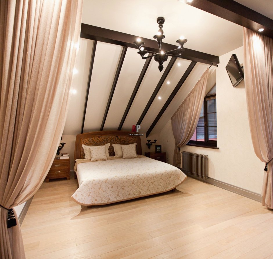 Шторы на трех угольные окна