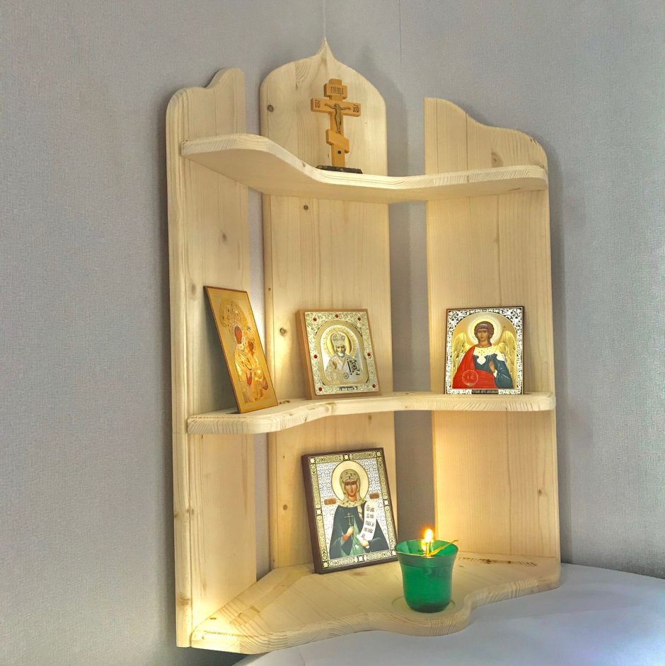 Полка угловая иконостас