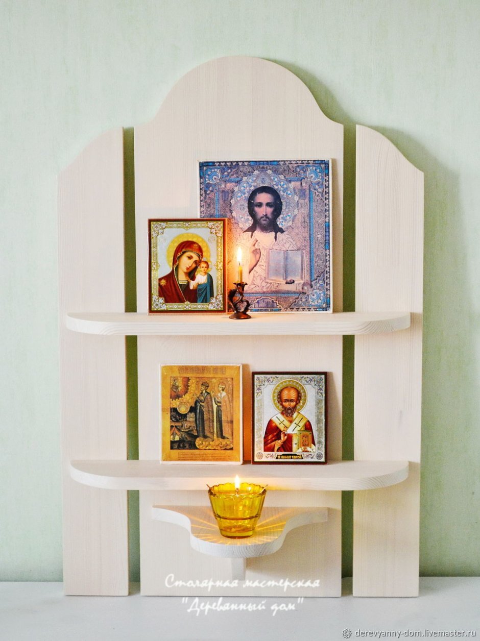 Полка для икон иконостас "Благовест"