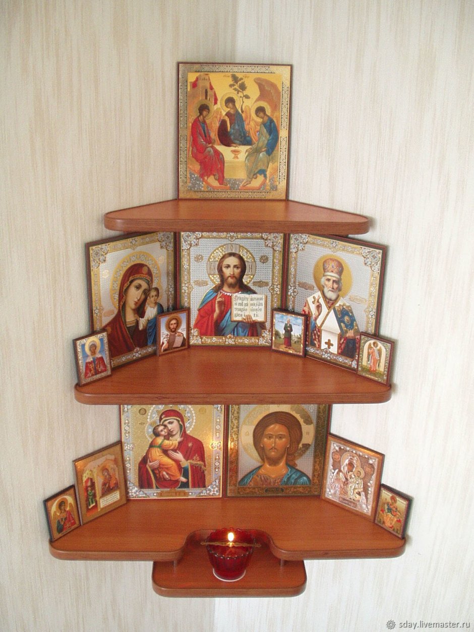 Полки для икон угловые