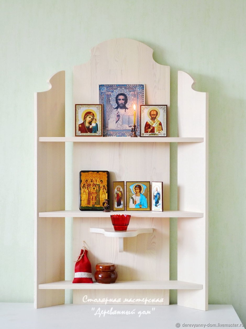 Полка под иконостас угловая
