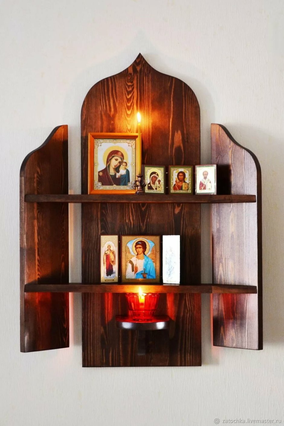 Полка для икон иконостас "Благовест"