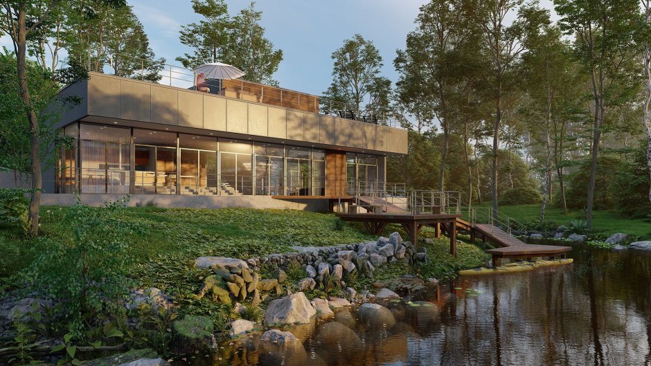 Рендер интерьера в 3ds Max