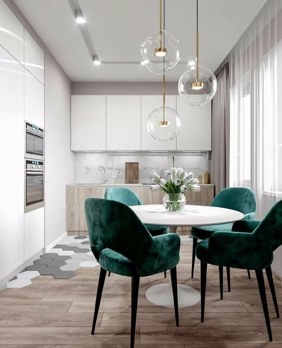 Кухня Неоклассика изумруд