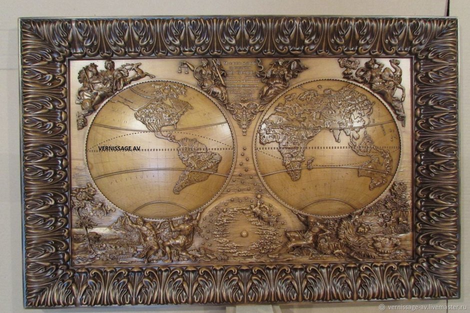 Декоративное резное панно на стену