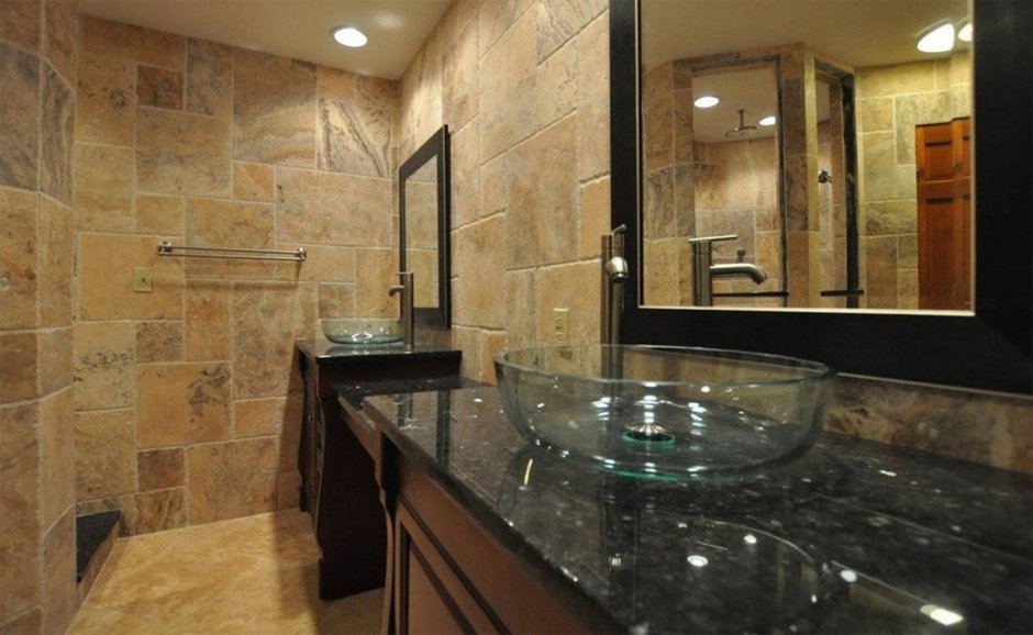 Гранит в ванной комнате