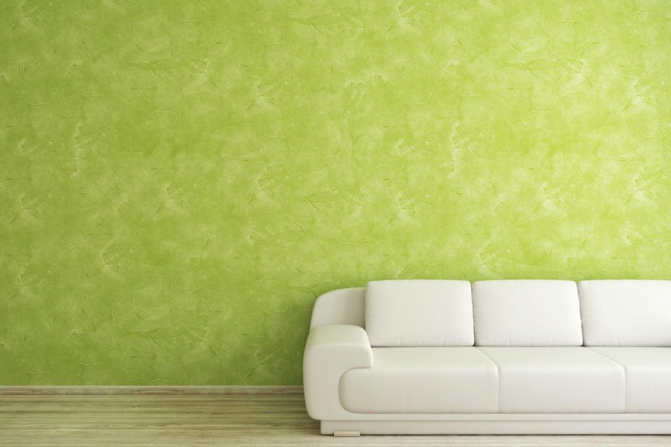 Декоративная штукатурка зеленая