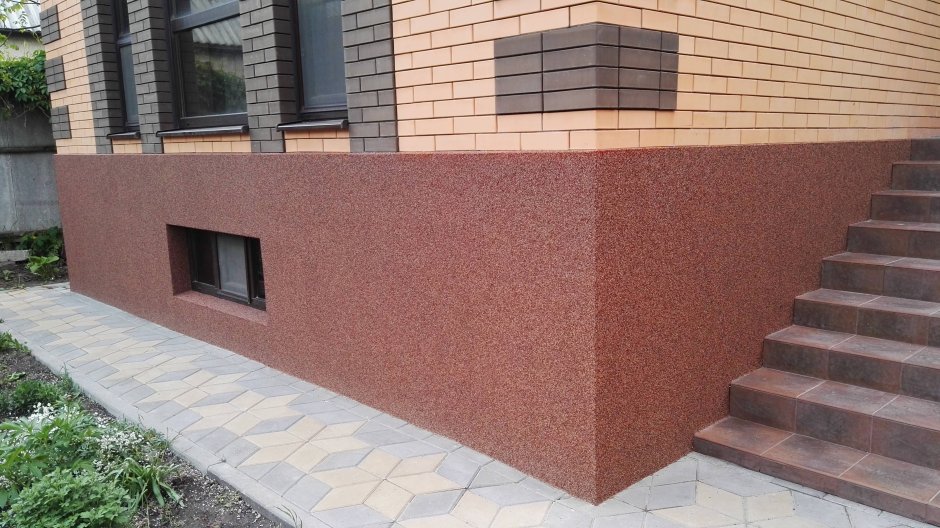 Отделка фундамента