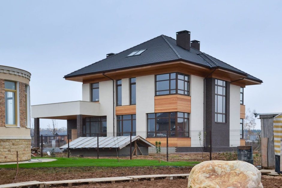 Отделка фасада камнем