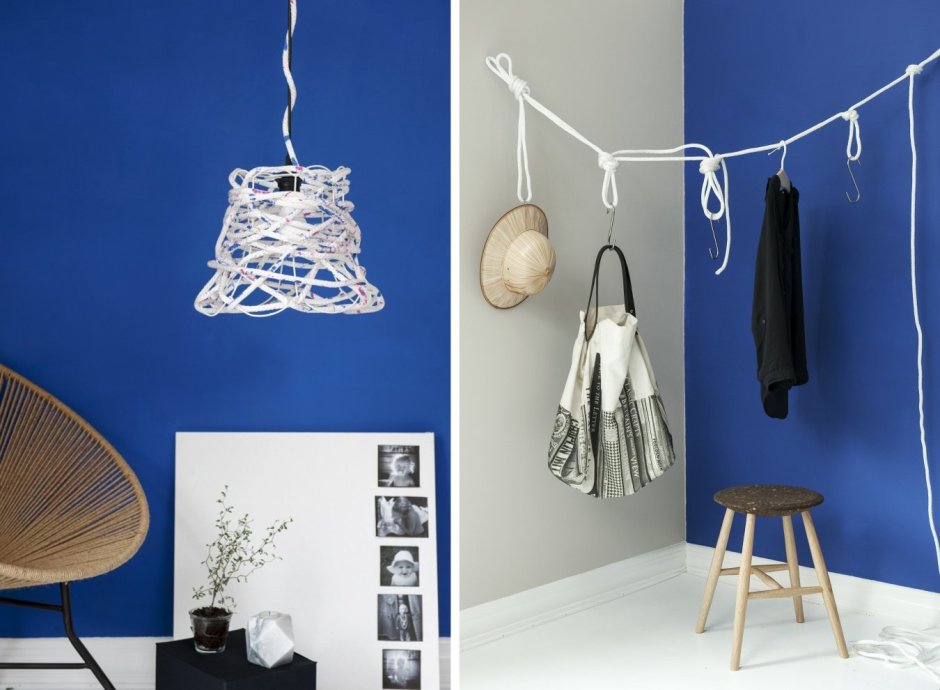 Декор из веревки на стену