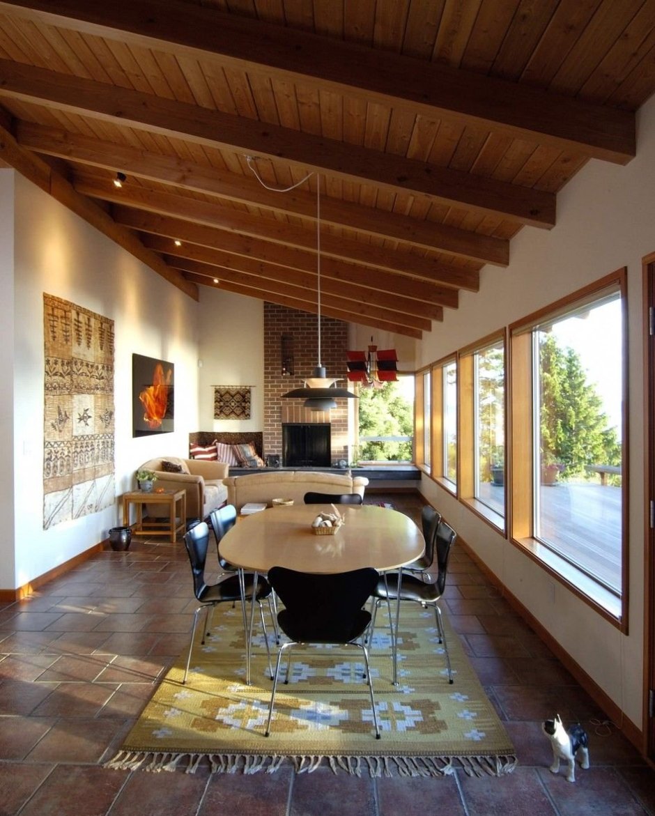 Параметрический потолок деревянный