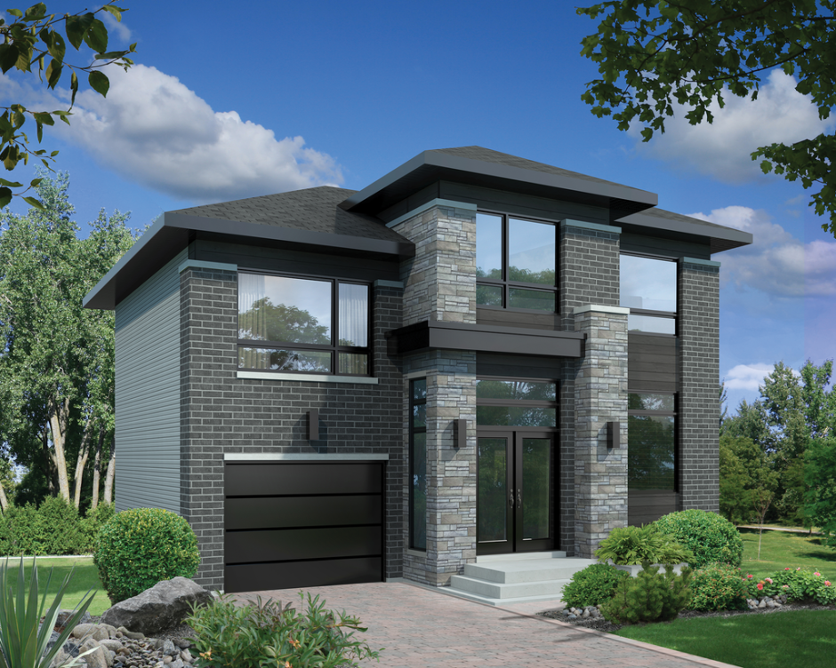 Фасады домов в современном стиле двухэтажные