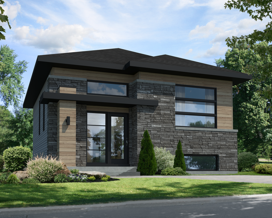 Дом лофт двухэтажный экстерьер