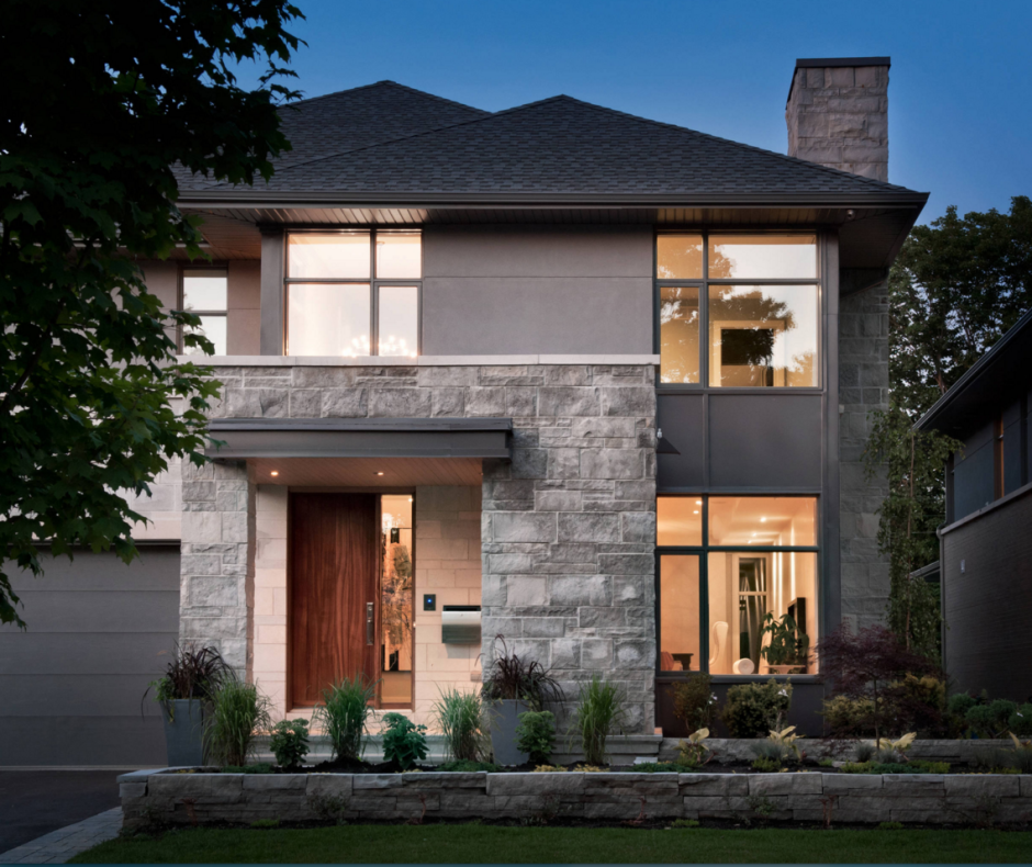 Современная отделка фасада