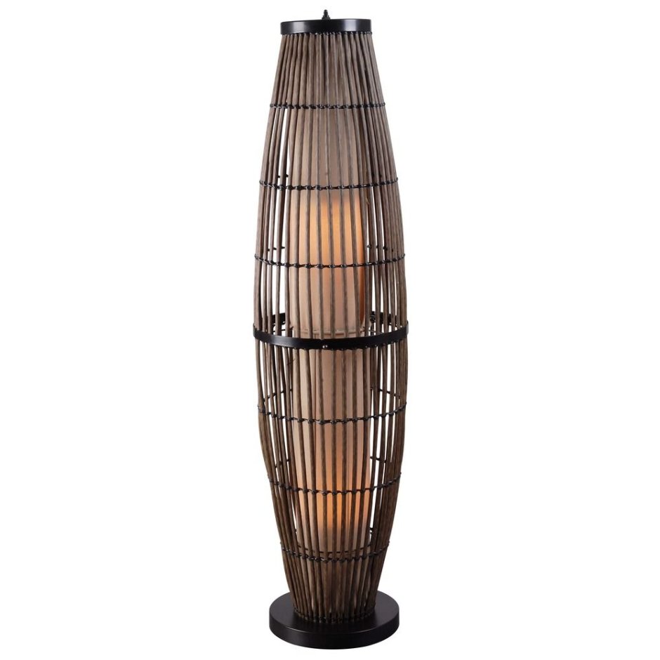 Торшер ваза из ротанга напольная купить в интернет