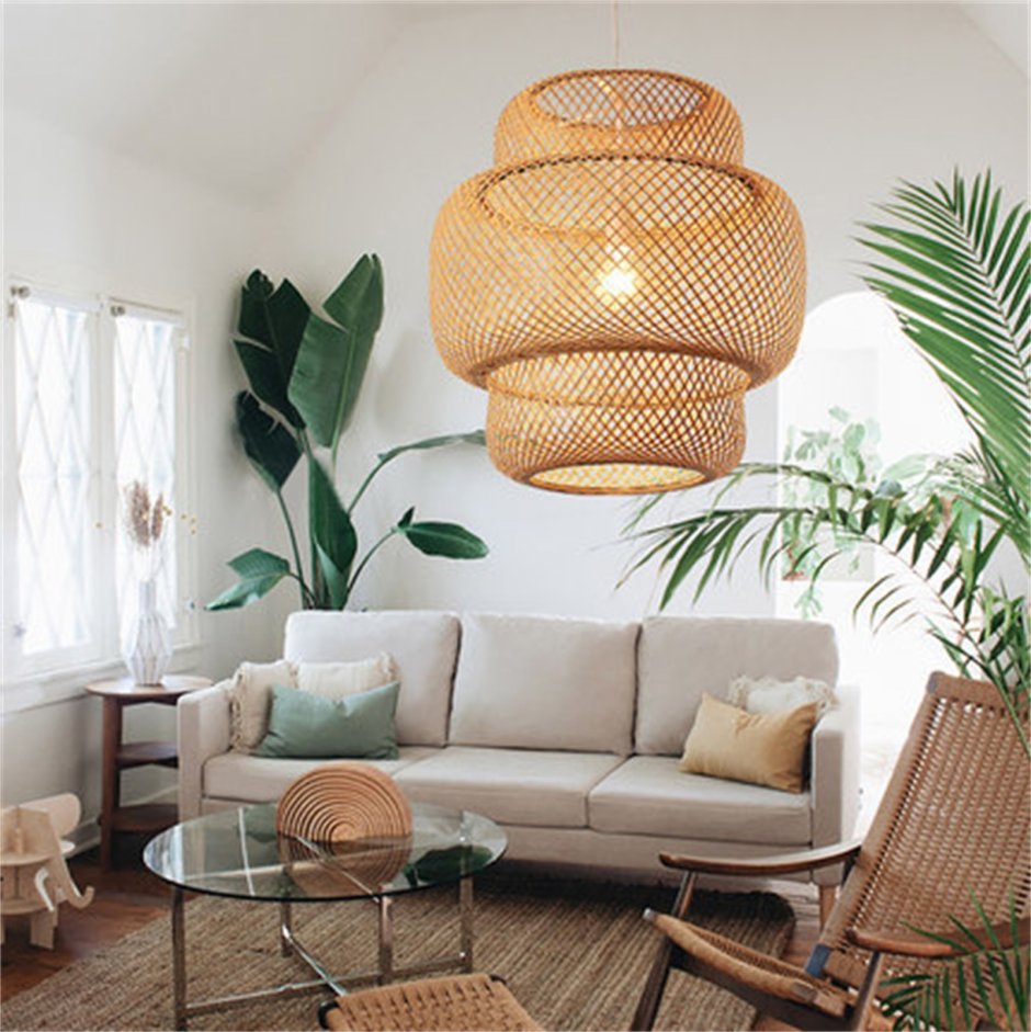 Светильник Chevron Rattan Shade