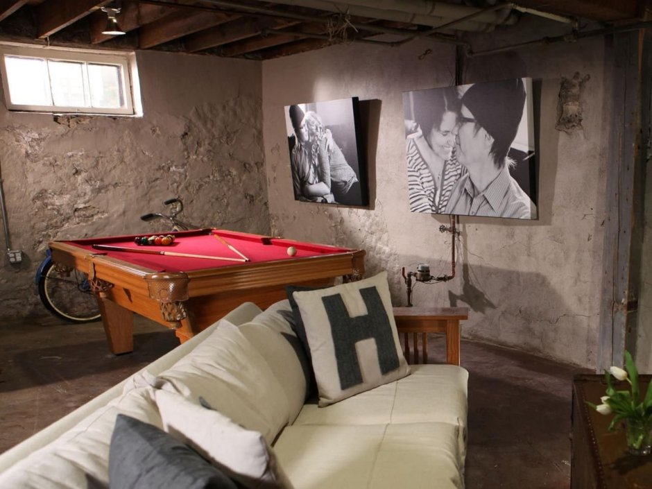 Подвал в стиле лофт