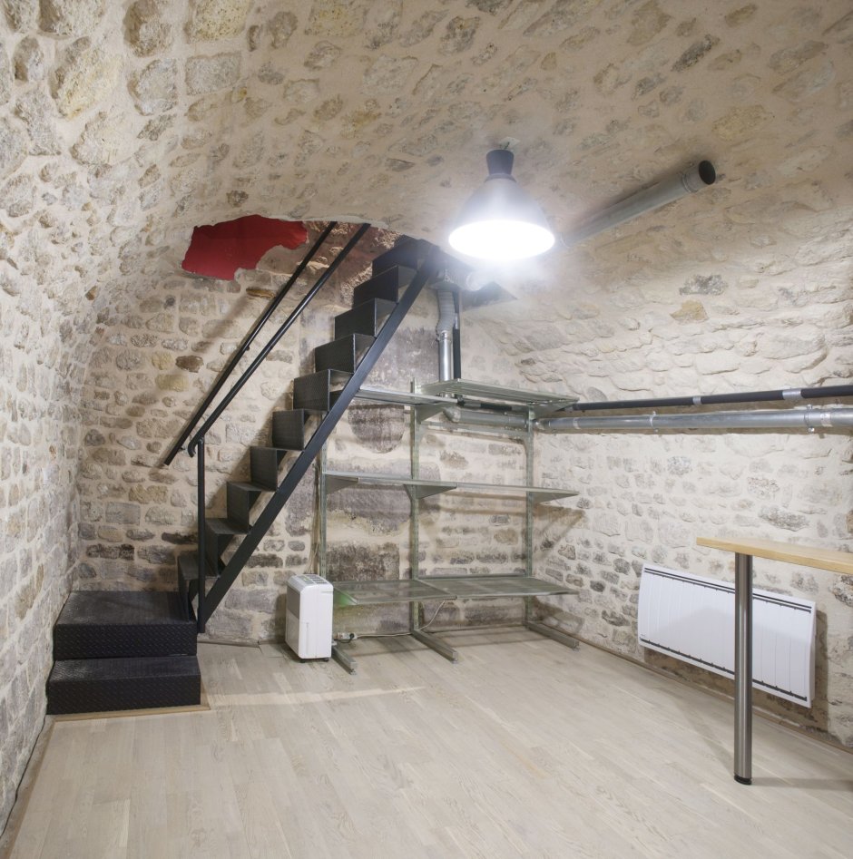 Стиль лофт в подвальном помещении