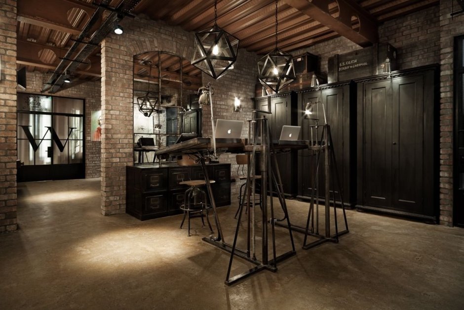 Подвал в стиле лофт