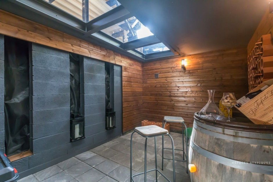 Цокольный этаж в стиле лофт