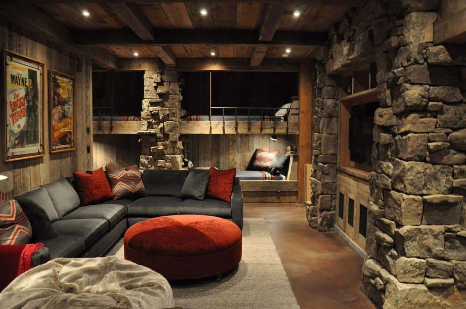 Подвал в стиле Шале