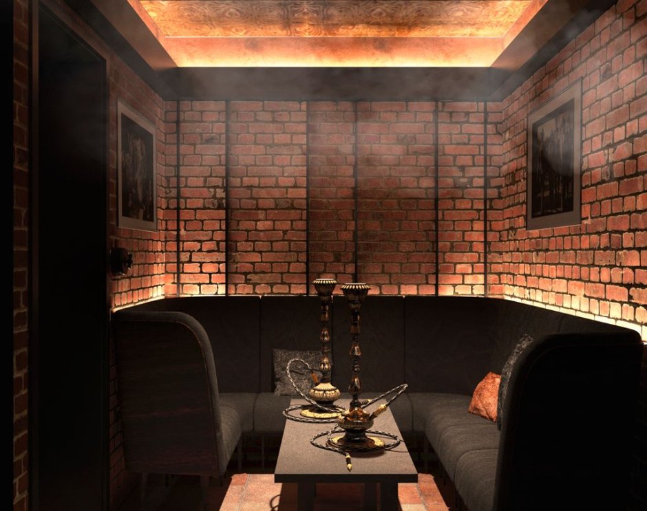 Интерьер подвала в стиле Шале