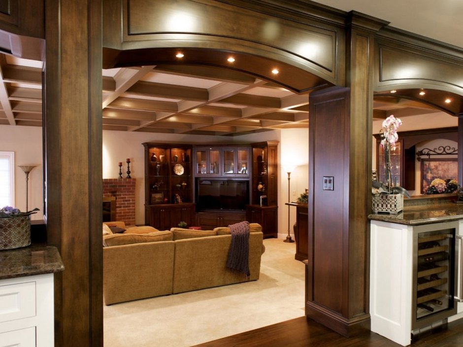 Деревянные арки в интерьере