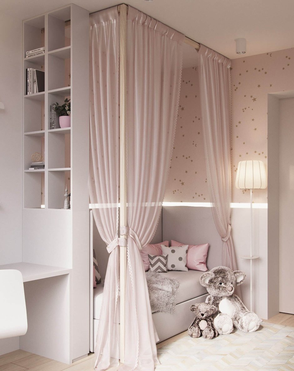 Кровать с балдахином для девочки