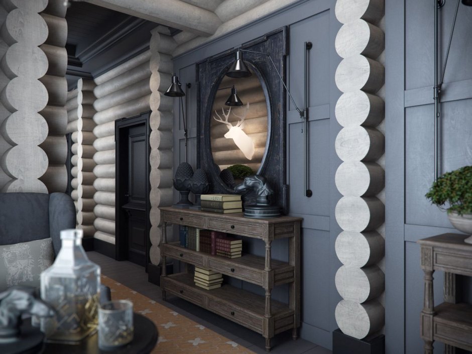 Декор в бревенчатом доме