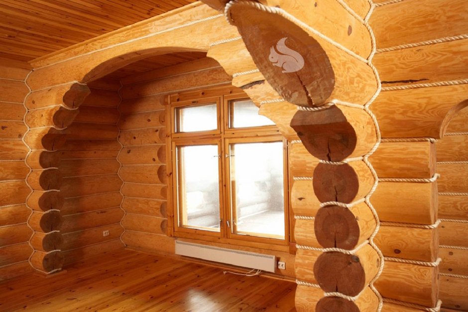 Декоративная отделка сруба внутри