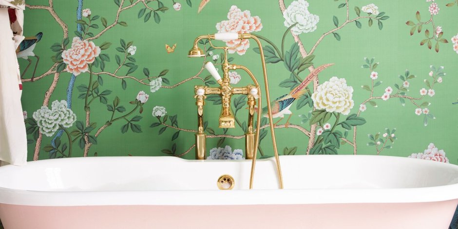Флизелиновые обои для ванной комнаты