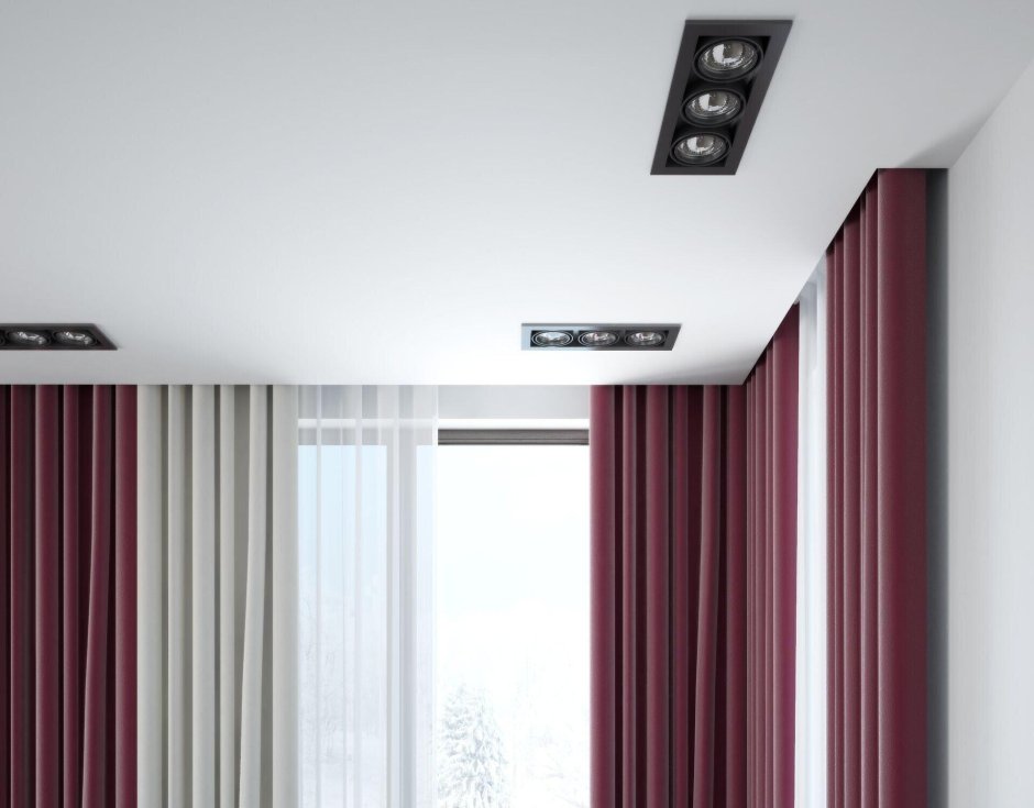 Шторы в спальню с темной мебелью