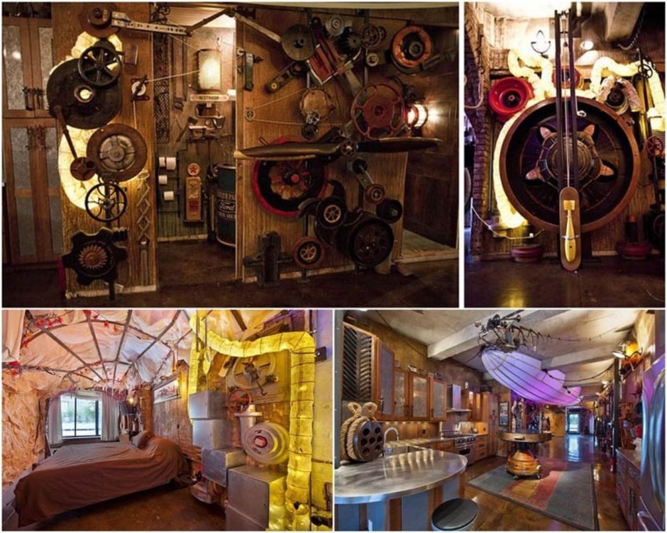 Стимпанк стиль интерьер палитра