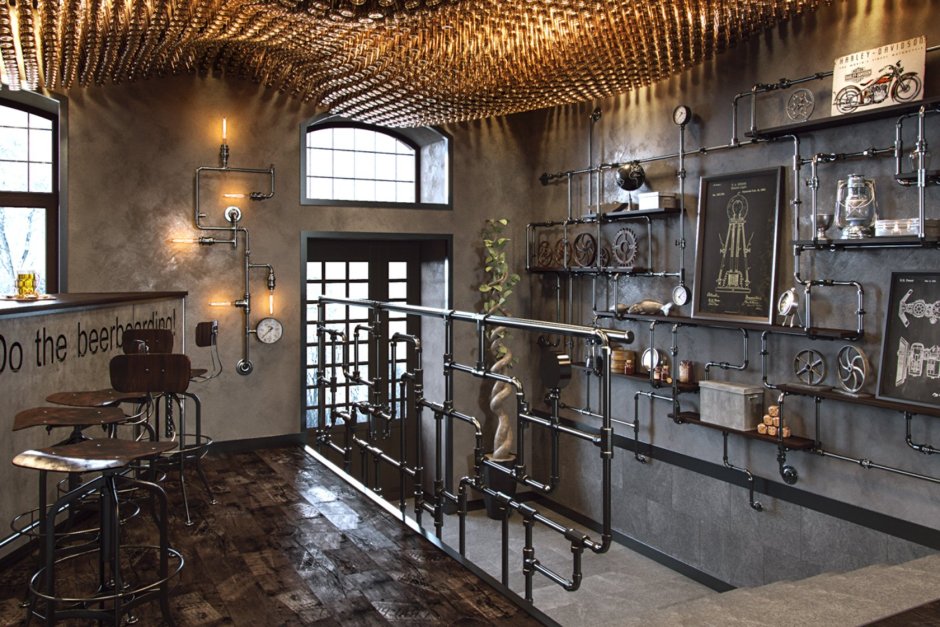 Стиль Steampunk в интерьере