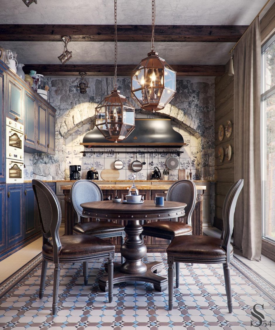 Стимпанк стиль интерьер Жюль Верн