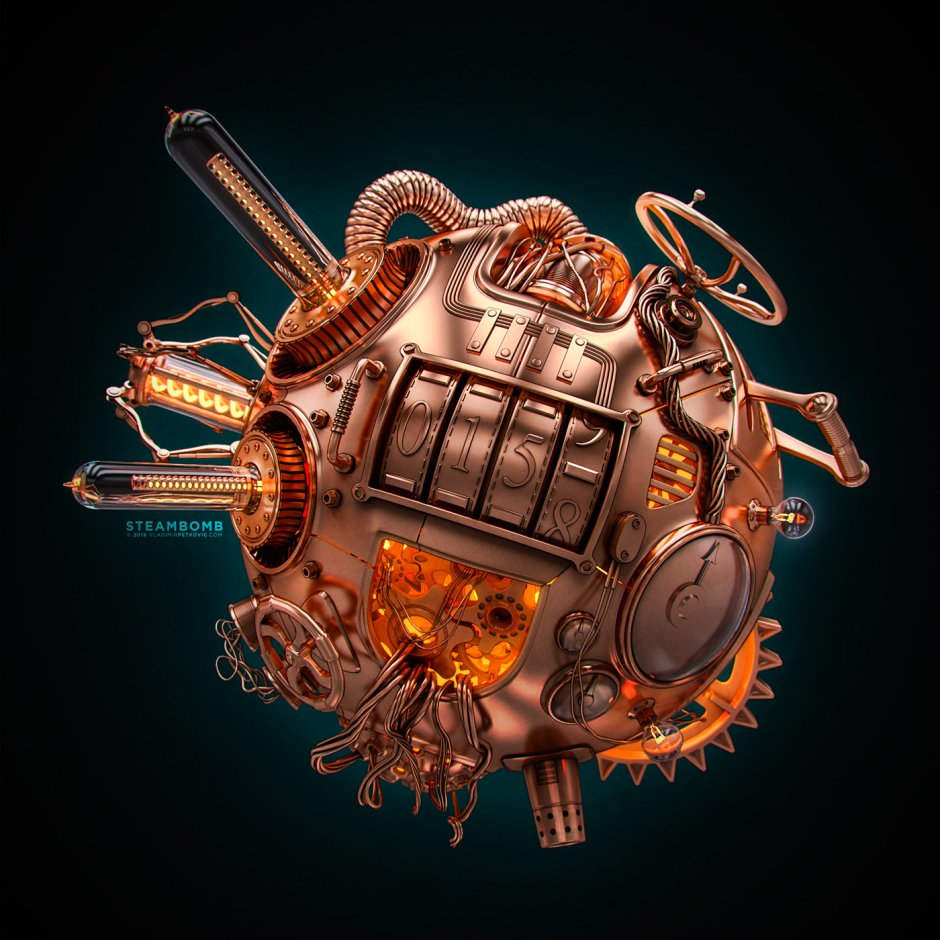 Туалет в стиле стимпанк